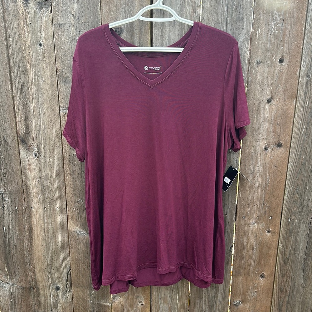 ACTIVEZON Essential women’s short sleeve shirt size X new with tags - Picture 1 of 10
